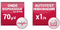 DEFME - Nos packs : défibrillateur HeartSine / caractéristiques : onde bisphasique et autotest